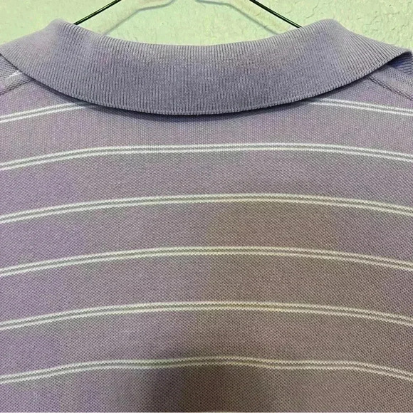 Ralph Lauren Polo Lavender and White Stripe Short Sleeve Men's Size XL - Picture 7 of 11